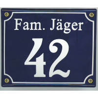 Naambord 16x20 cm horizontaal